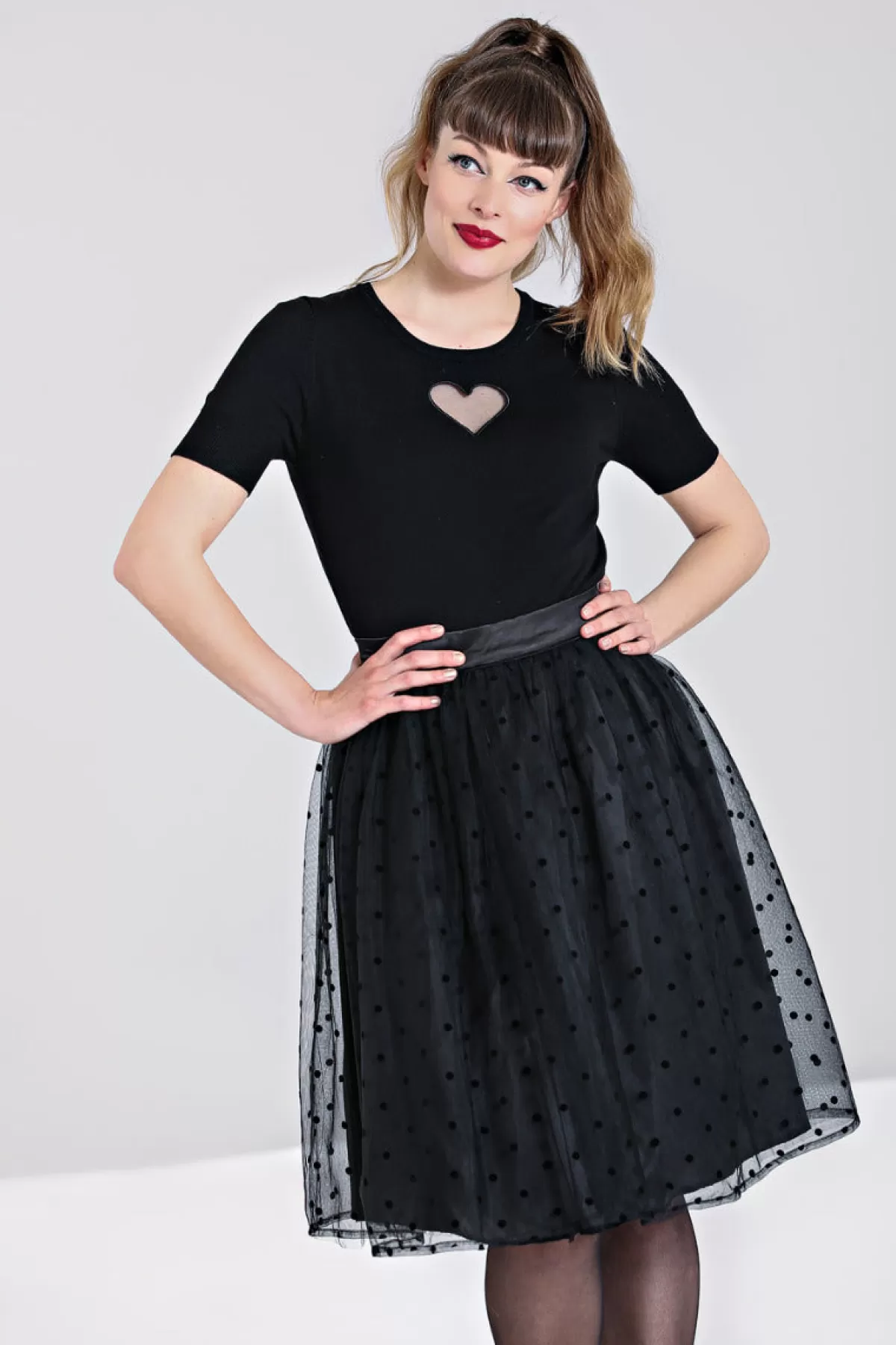 Midi Skirts*Hell Bunny Amandine 50'S Skirt Black