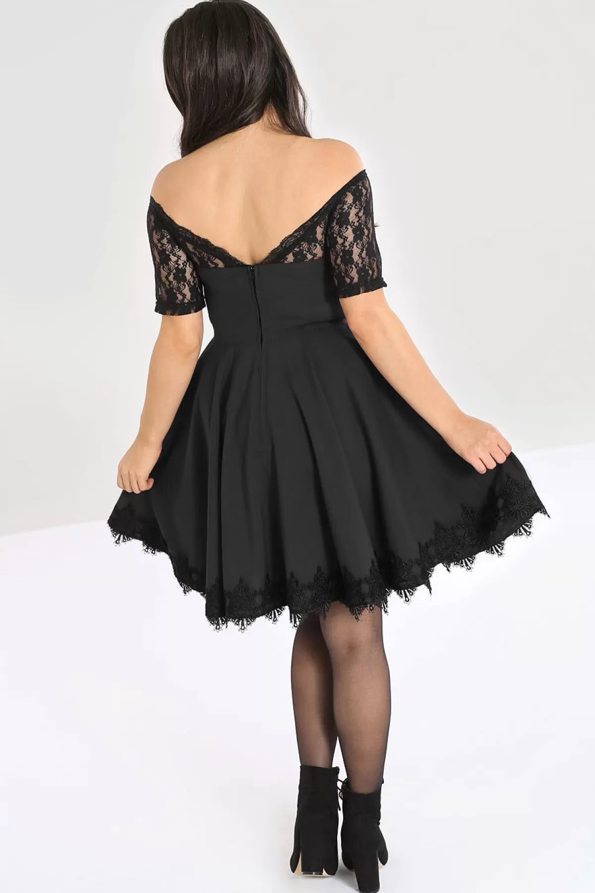 Mini Dresses*Hell Bunny Amara Mini Dress Black