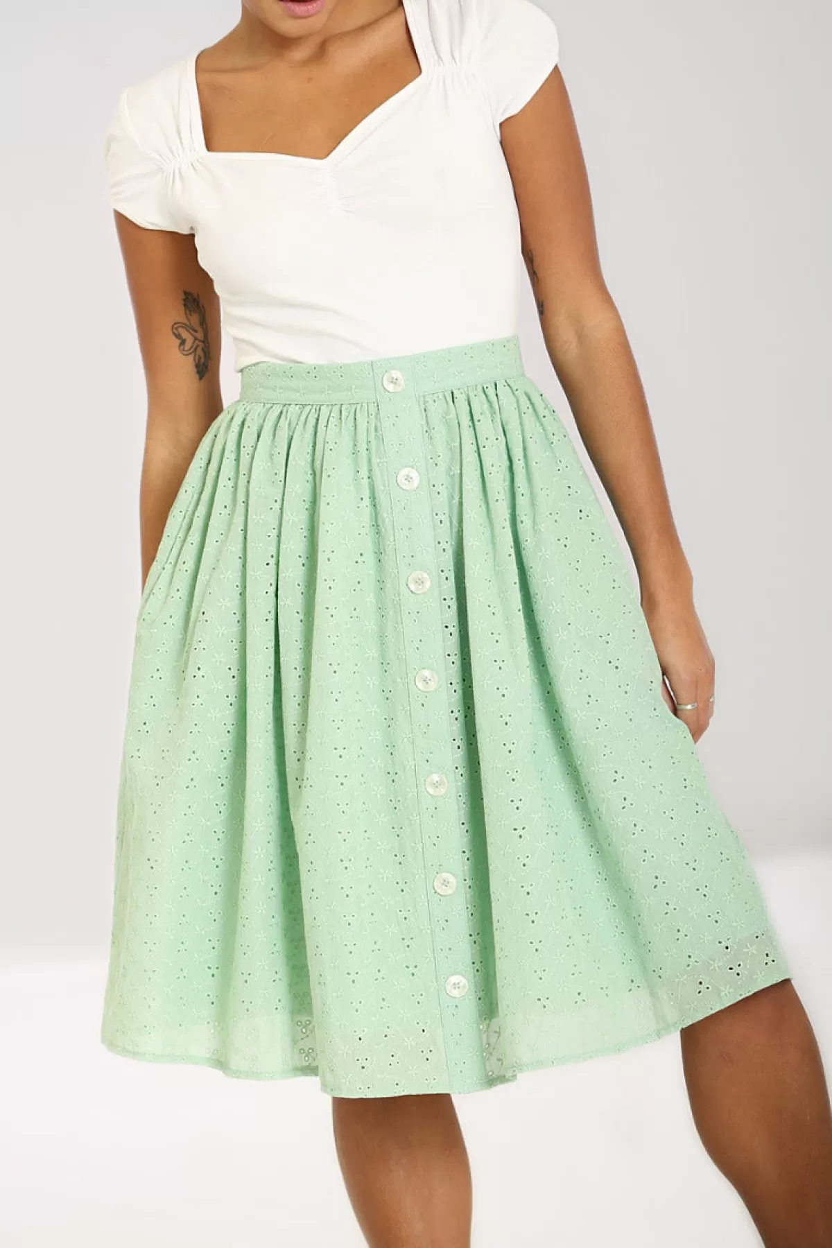 Midi Skirts*Hell Bunny Celia 50'S Skirt Mint