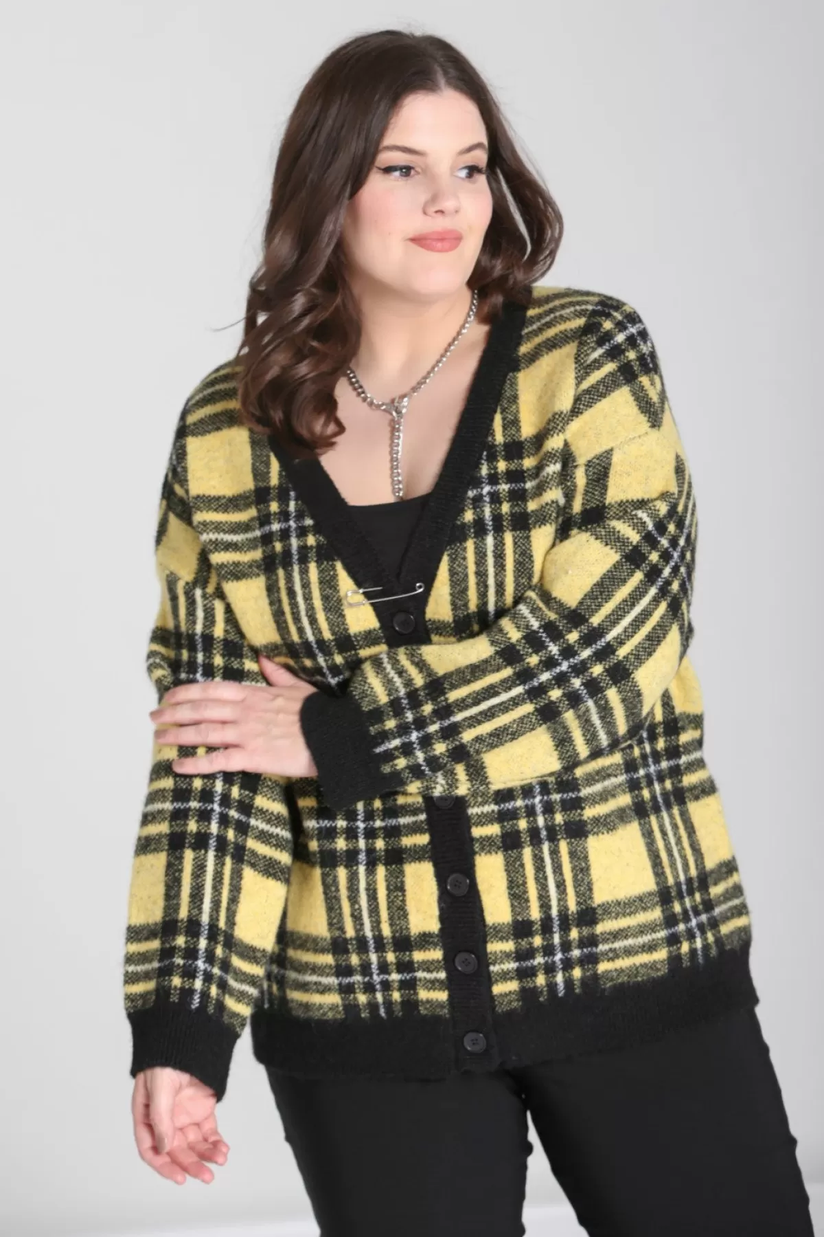 Cardigans*Hell Bunny Corey Cardigan Yellow