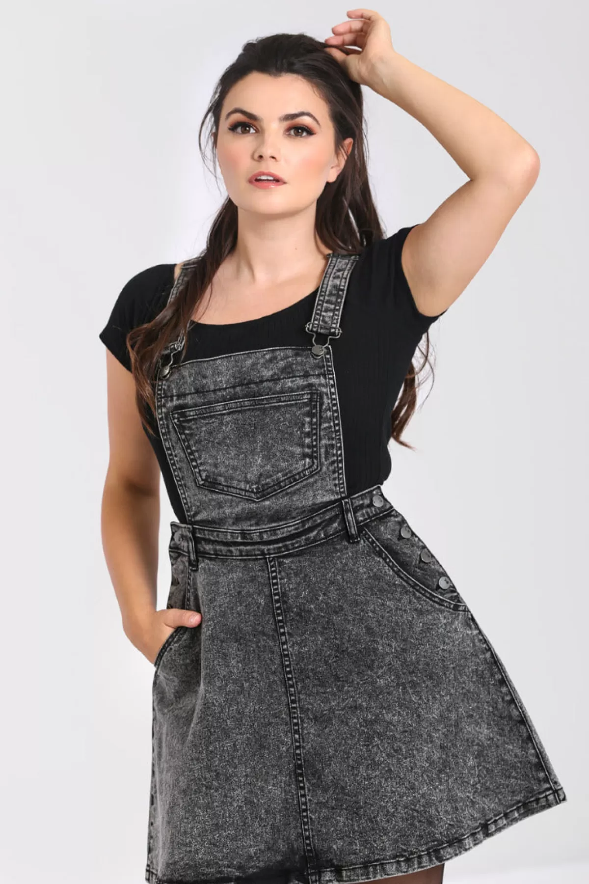 Blouses*Hell Bunny Finn Pinafore Dress