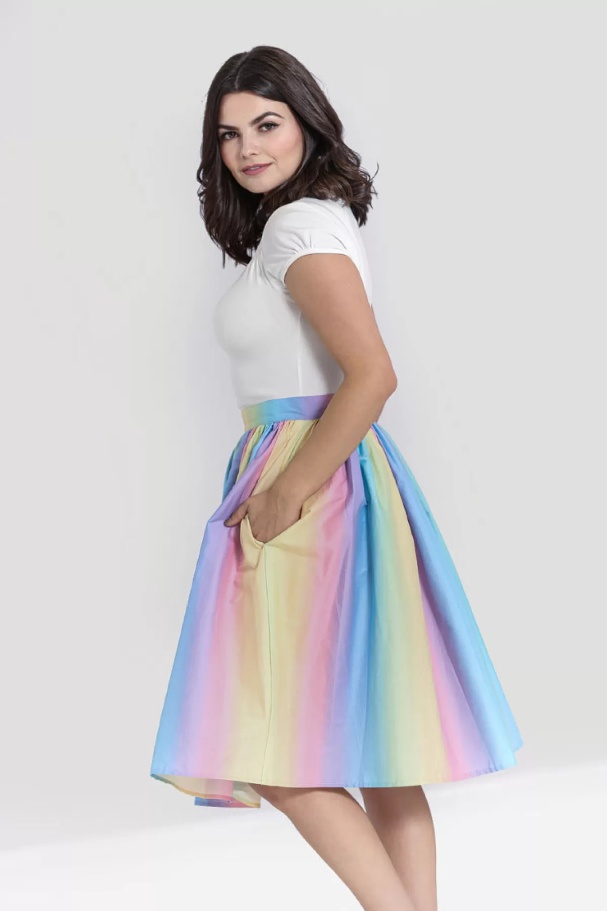 Midi Skirts*Hell Bunny Halo 50'S Skirt Multi Colour