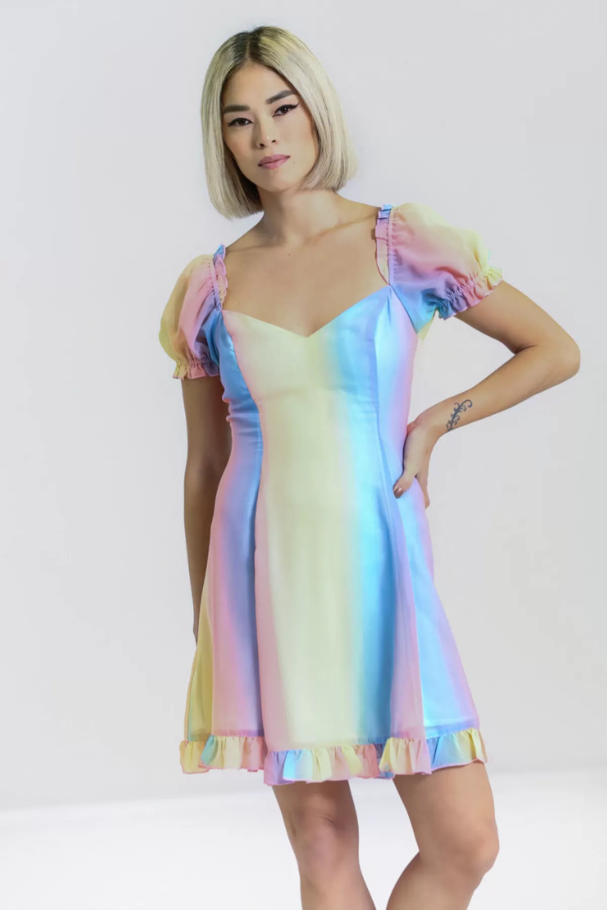 Mini Dresses*Hell Bunny Halo Mini Dress Multi Colour