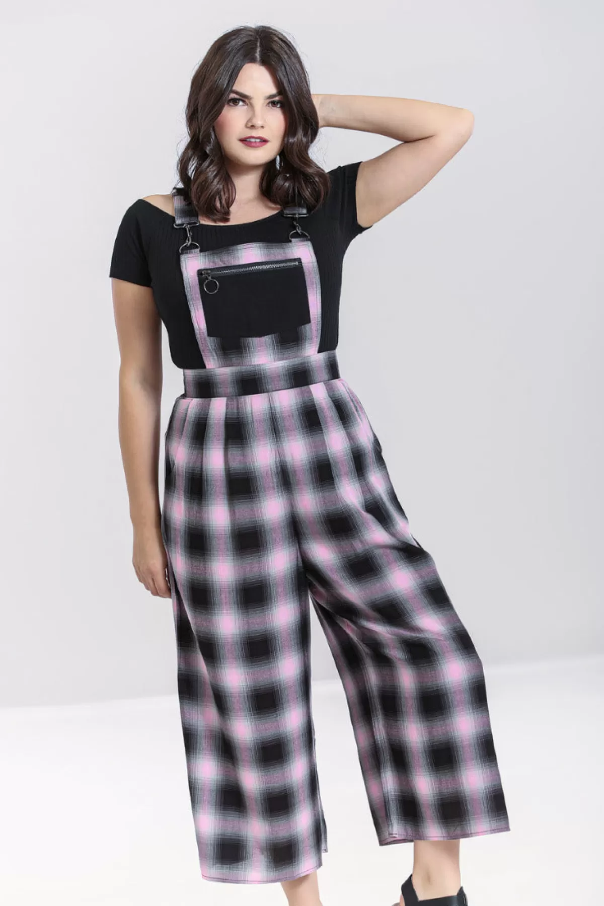 Dungarees*Hell Bunny Hayley Dungarees Pink