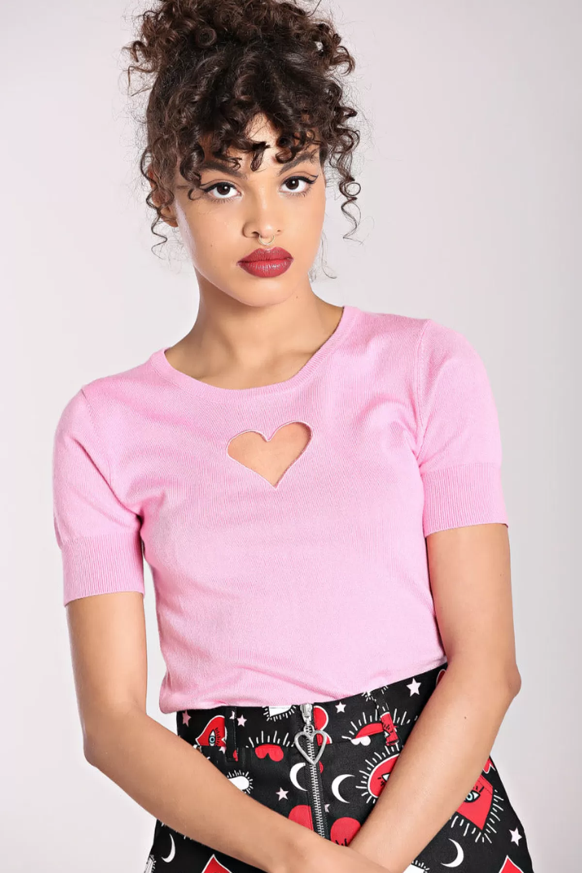 Knitted Tops*Hell Bunny Heart Top