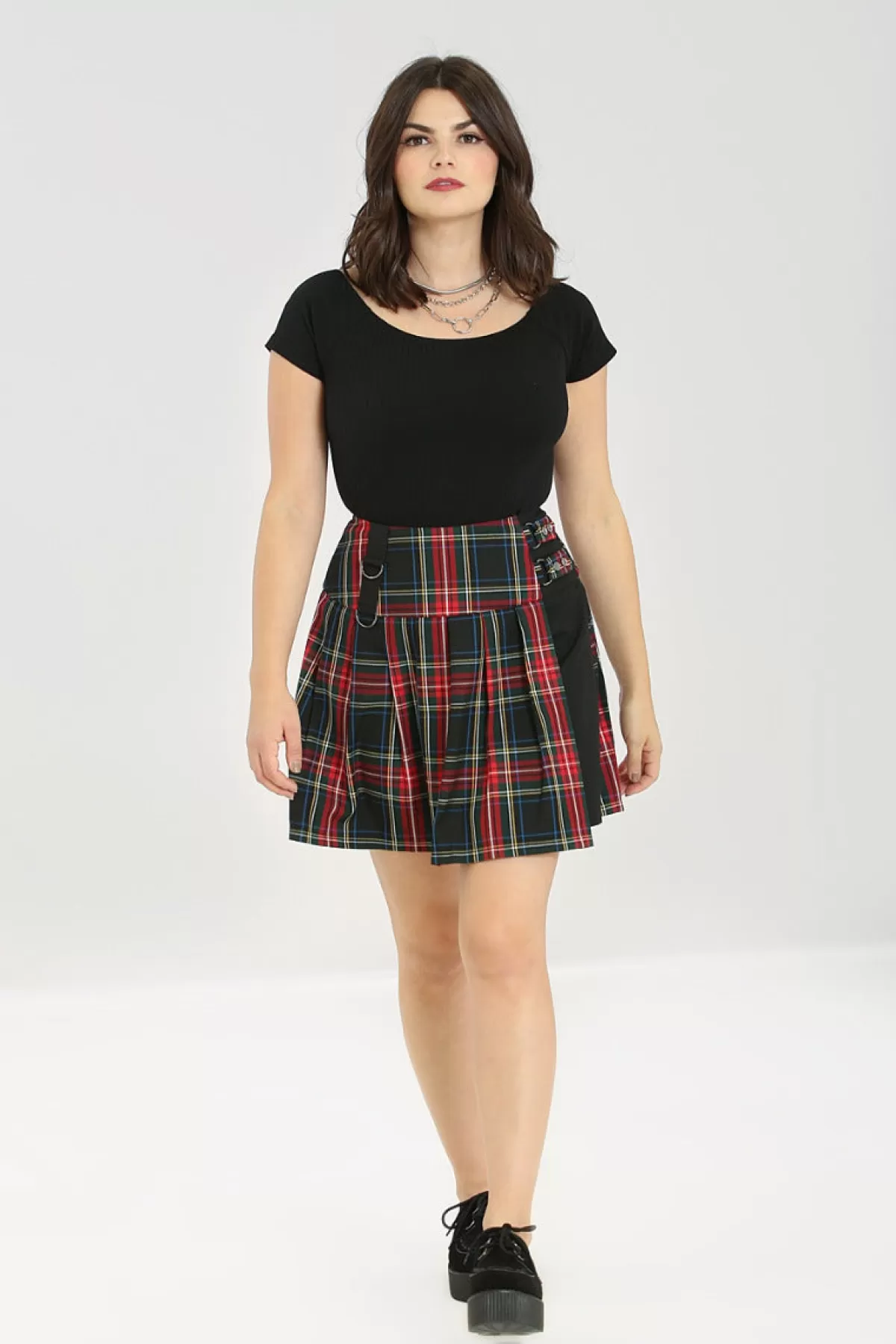 Mini Skirts*Hell Bunny Heather Mini Skirt Black