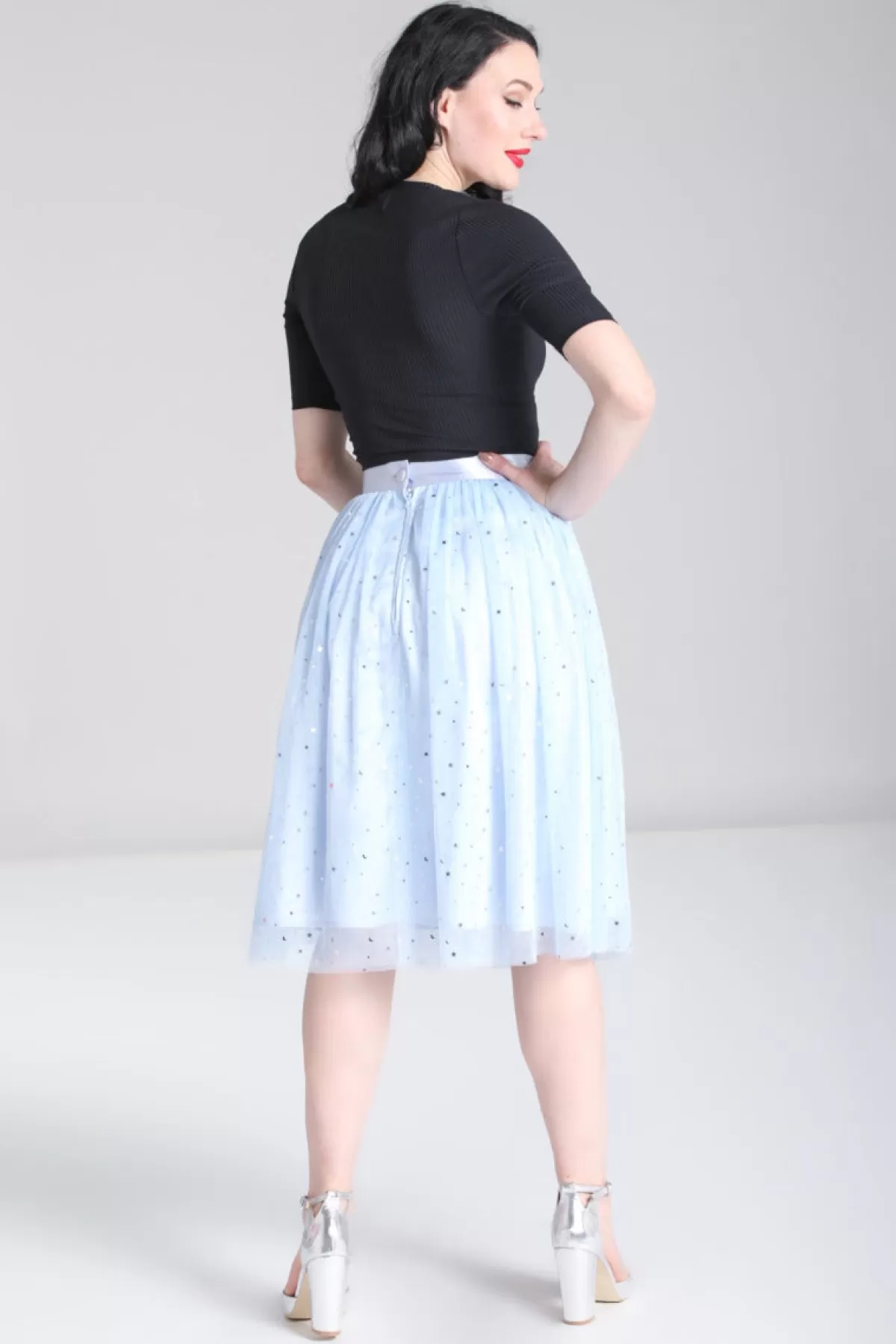 Midi Skirts*Hell Bunny Infinity 50'S Skirt Blue