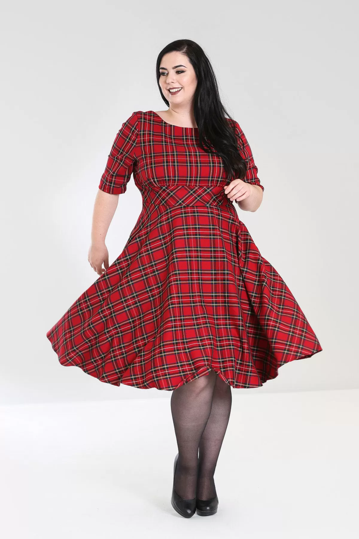 Midi Dresses*Hell Bunny Irvine 50'S Dress Red