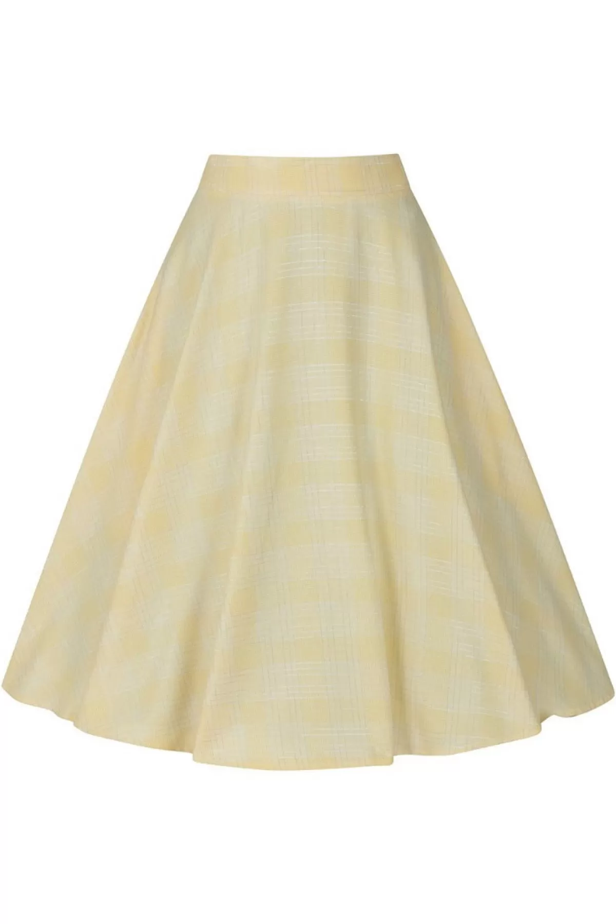 Midi Skirts*Hell Bunny Joy Mid Skirt Plus Size Yellow