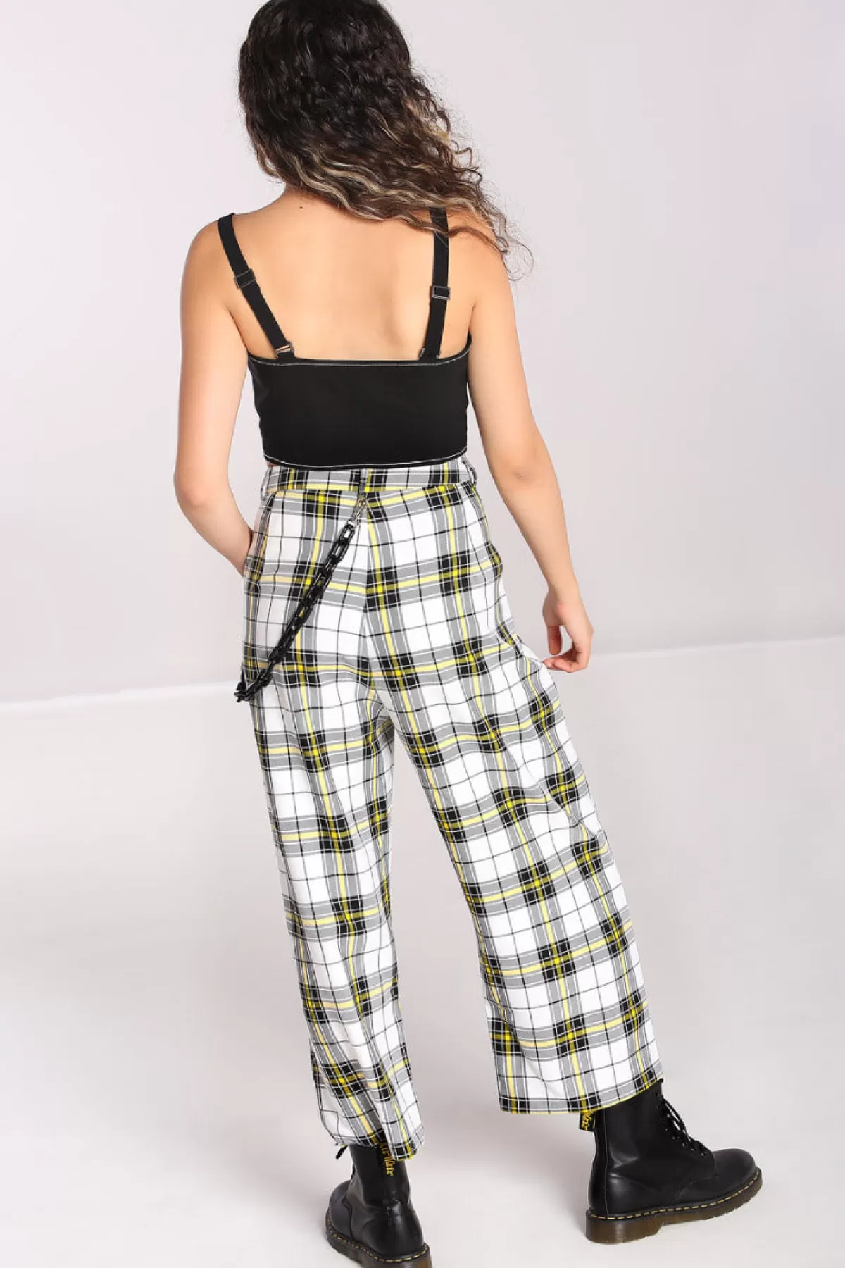 Trousers*Hell Bunny Ludi Trousers White