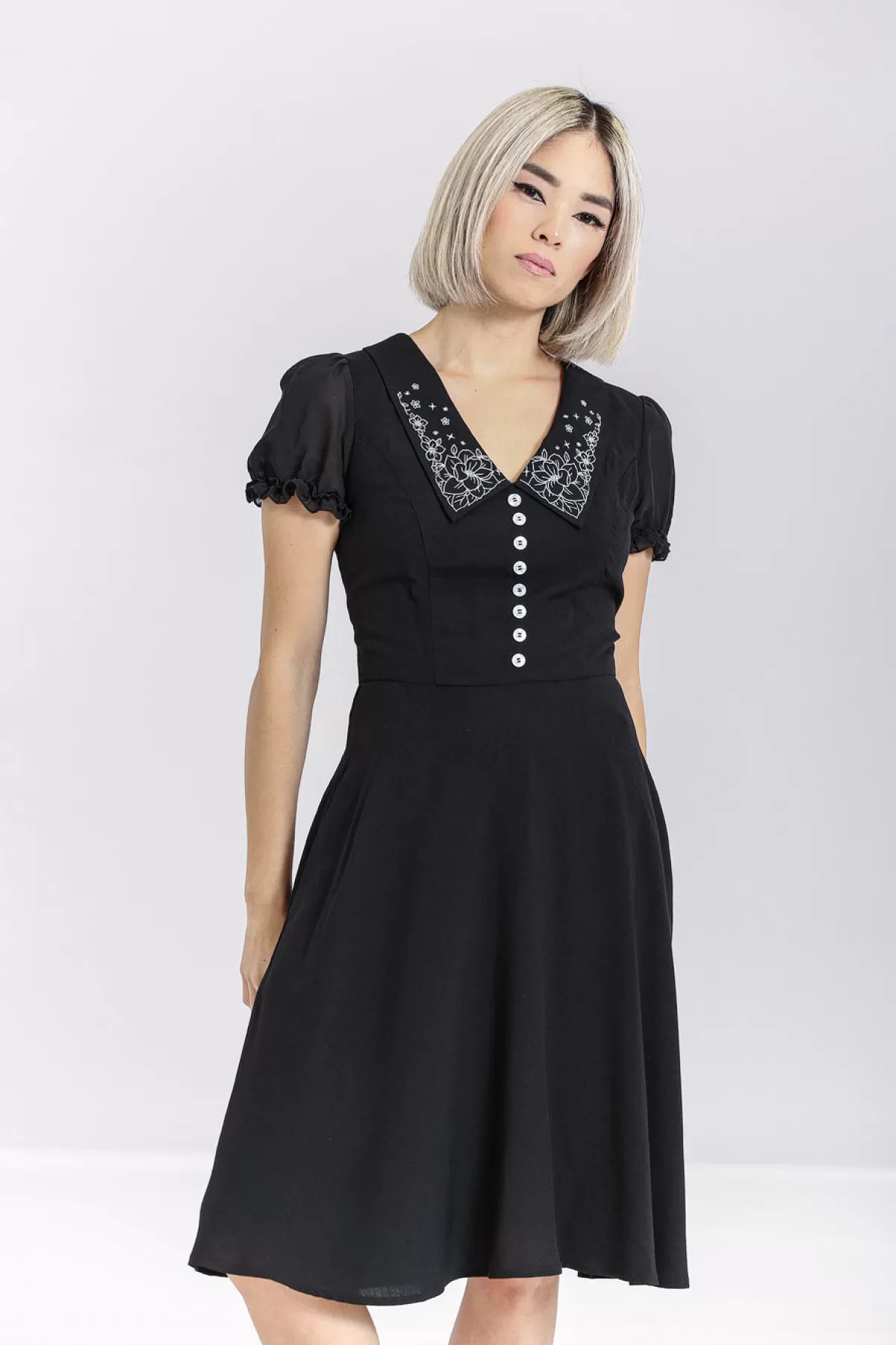 Midi Dresses*Hell Bunny Lydia Dress Black