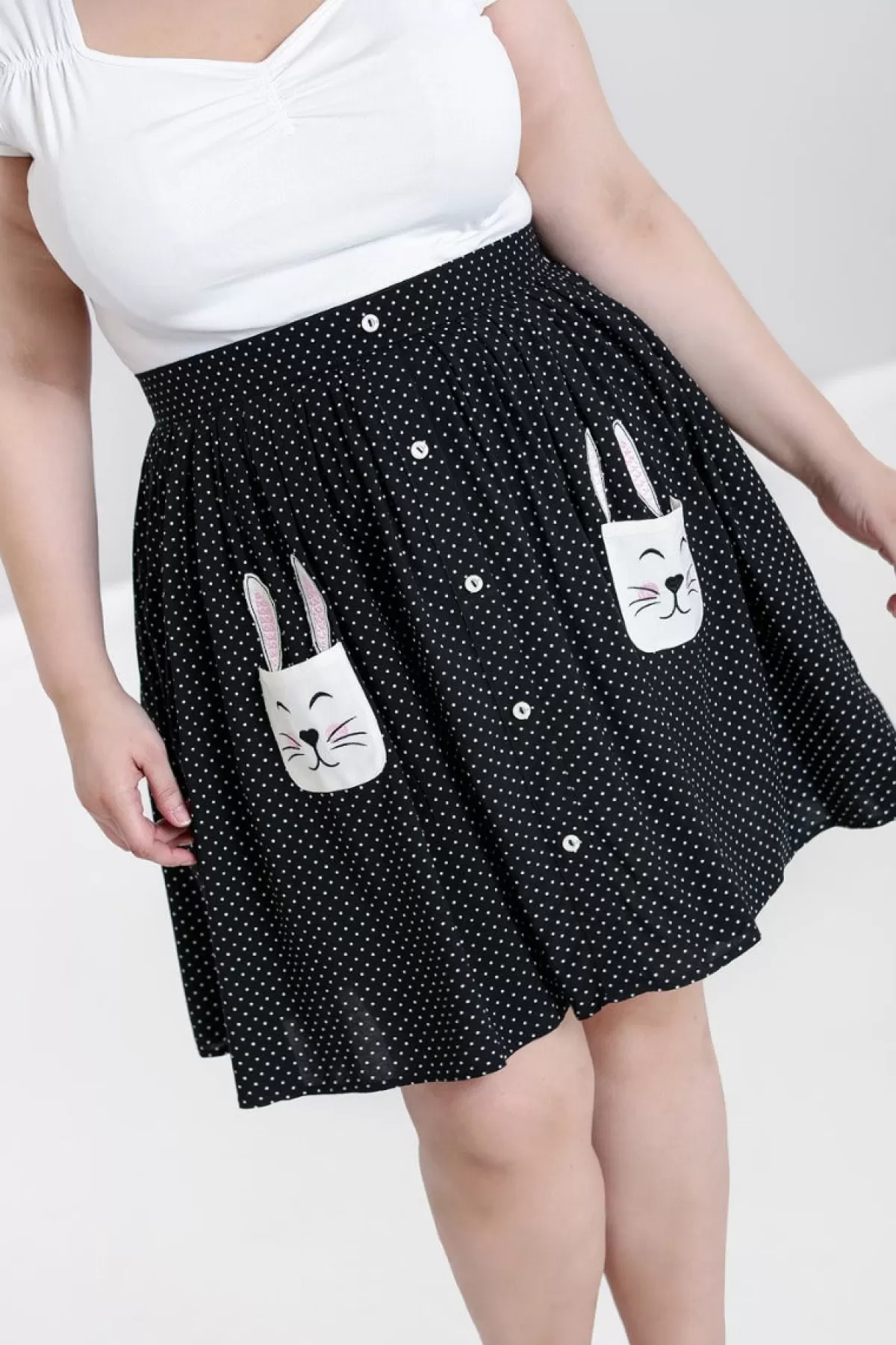 Mini Skirts*Hell Bunny Miffy Mini Skirt Black