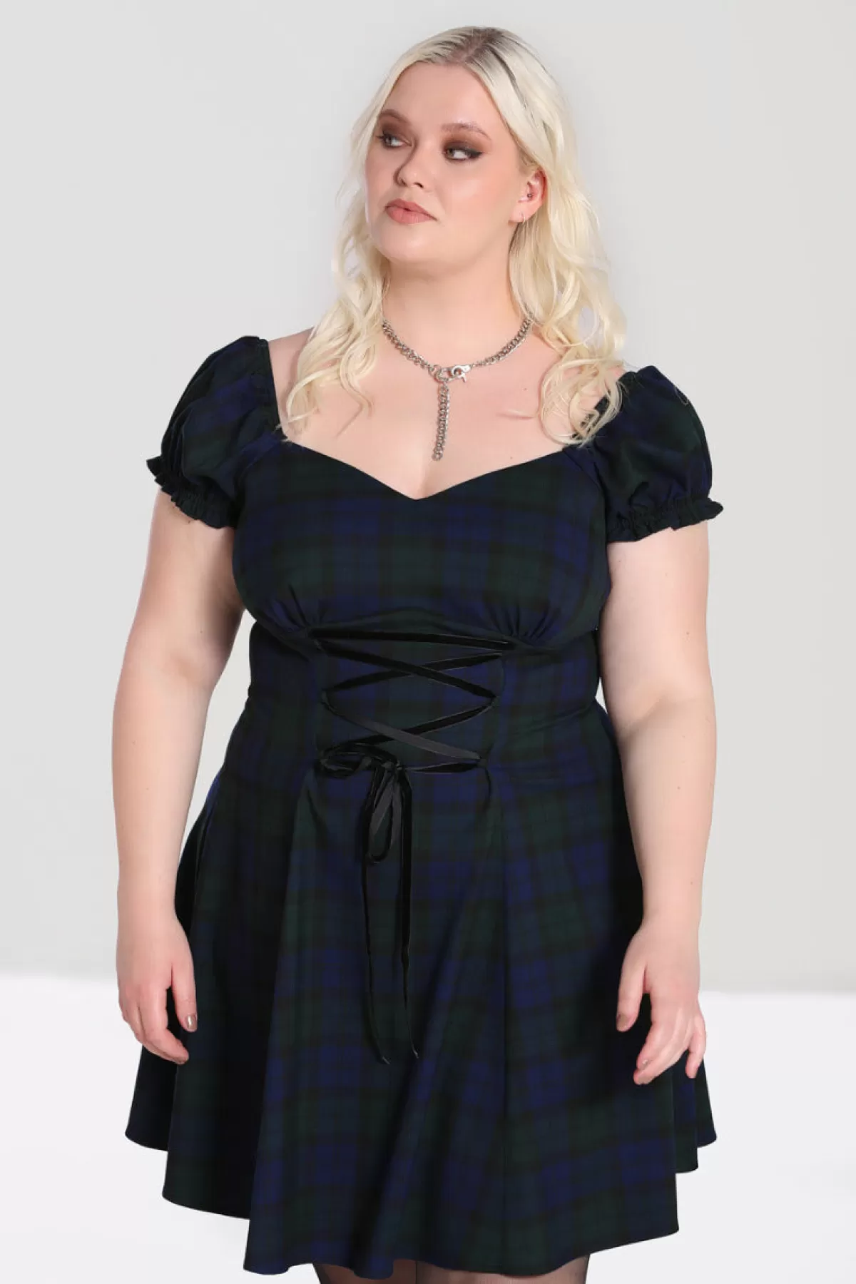 Mini Dresses*Hell Bunny Nora Mini Dress Dublin - Tartan