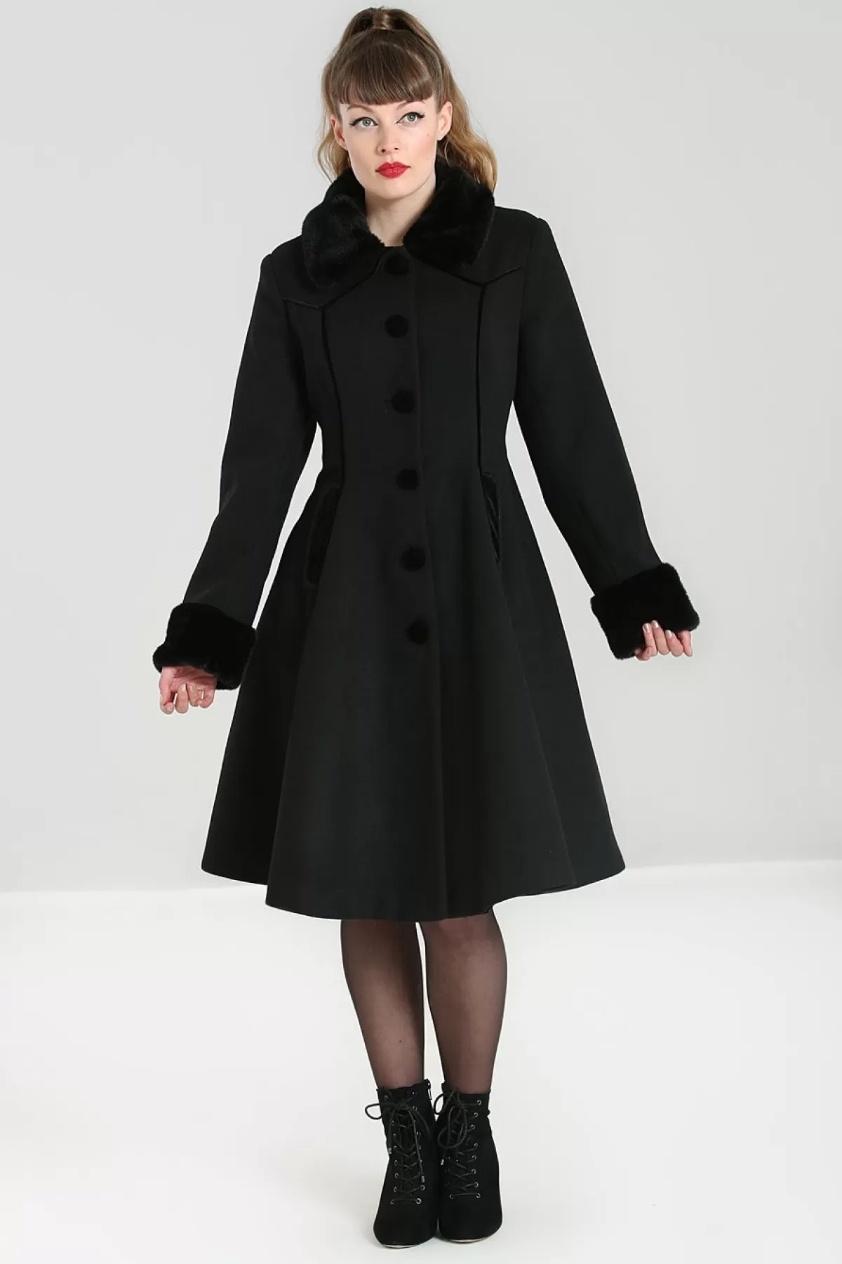 Coats*Hell Bunny Olwin Coat Black