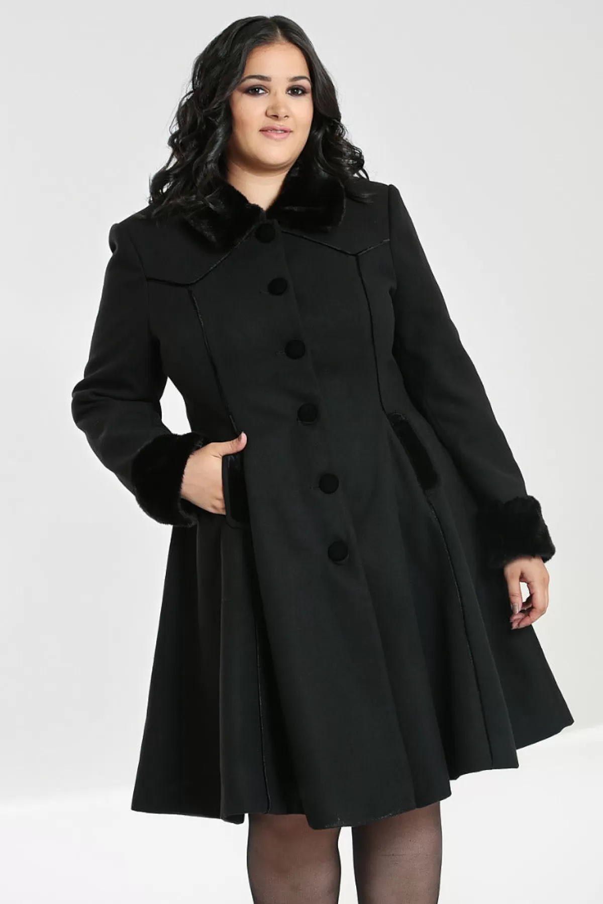 Coats*Hell Bunny Olwin Coat Black