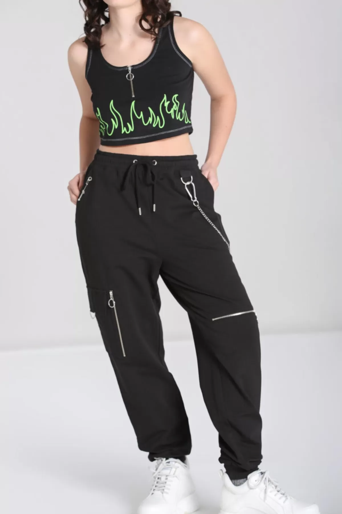 Joggers*Hell Bunny Ramona Joggers Black