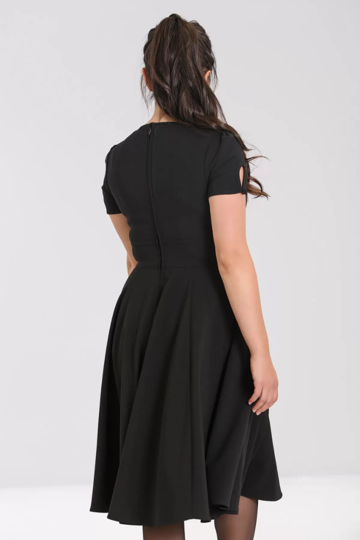 Midi Dresses*Hell Bunny Riley Dress Black