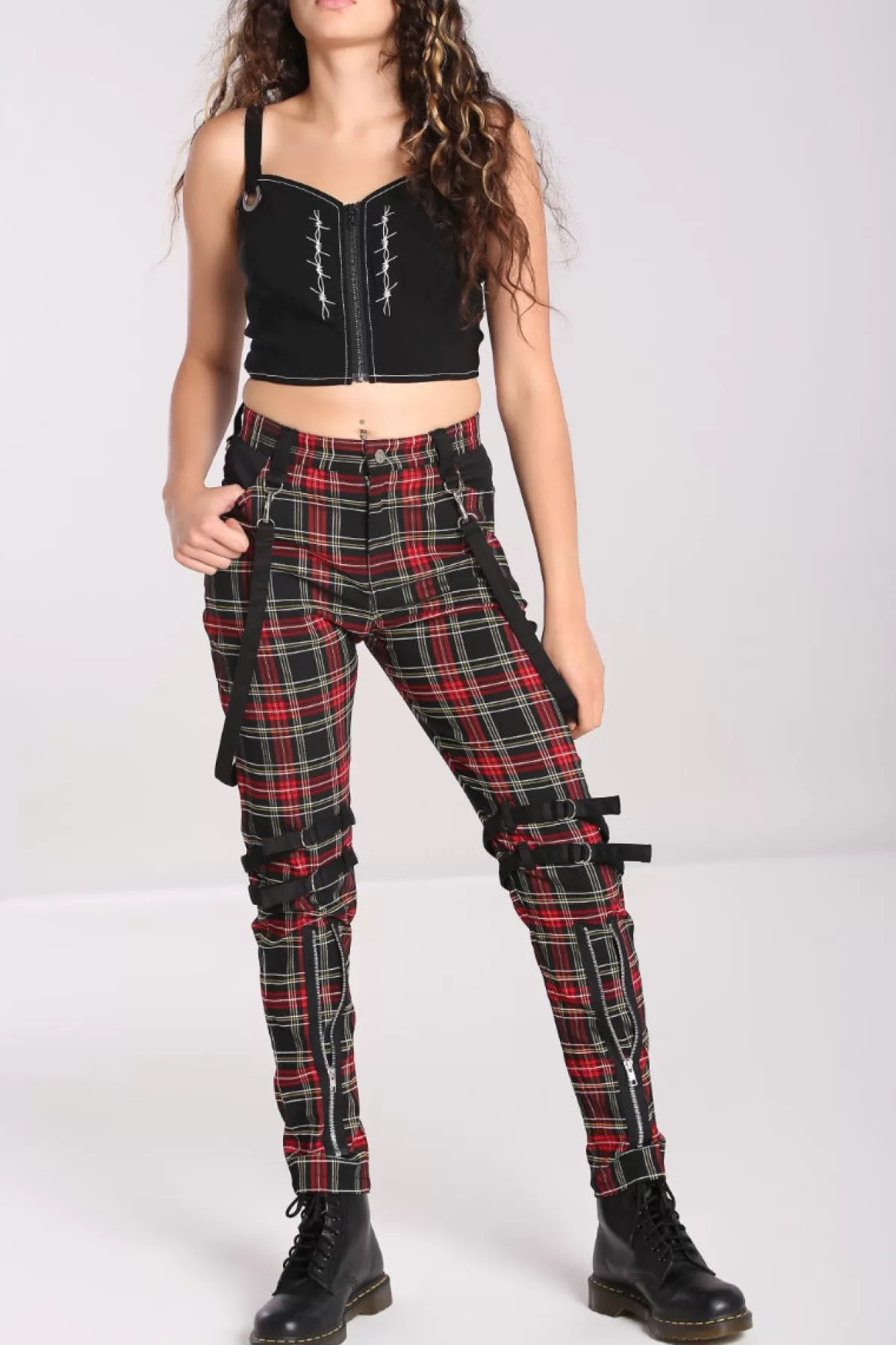 Trousers*Hell Bunny Rudie Trousers Black