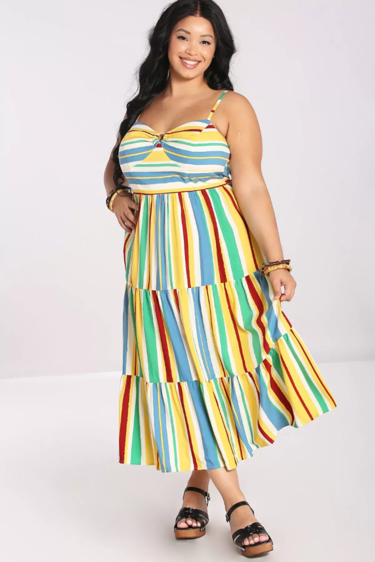 Maxi Dresses*Hell Bunny Solange Dress Multi Colour