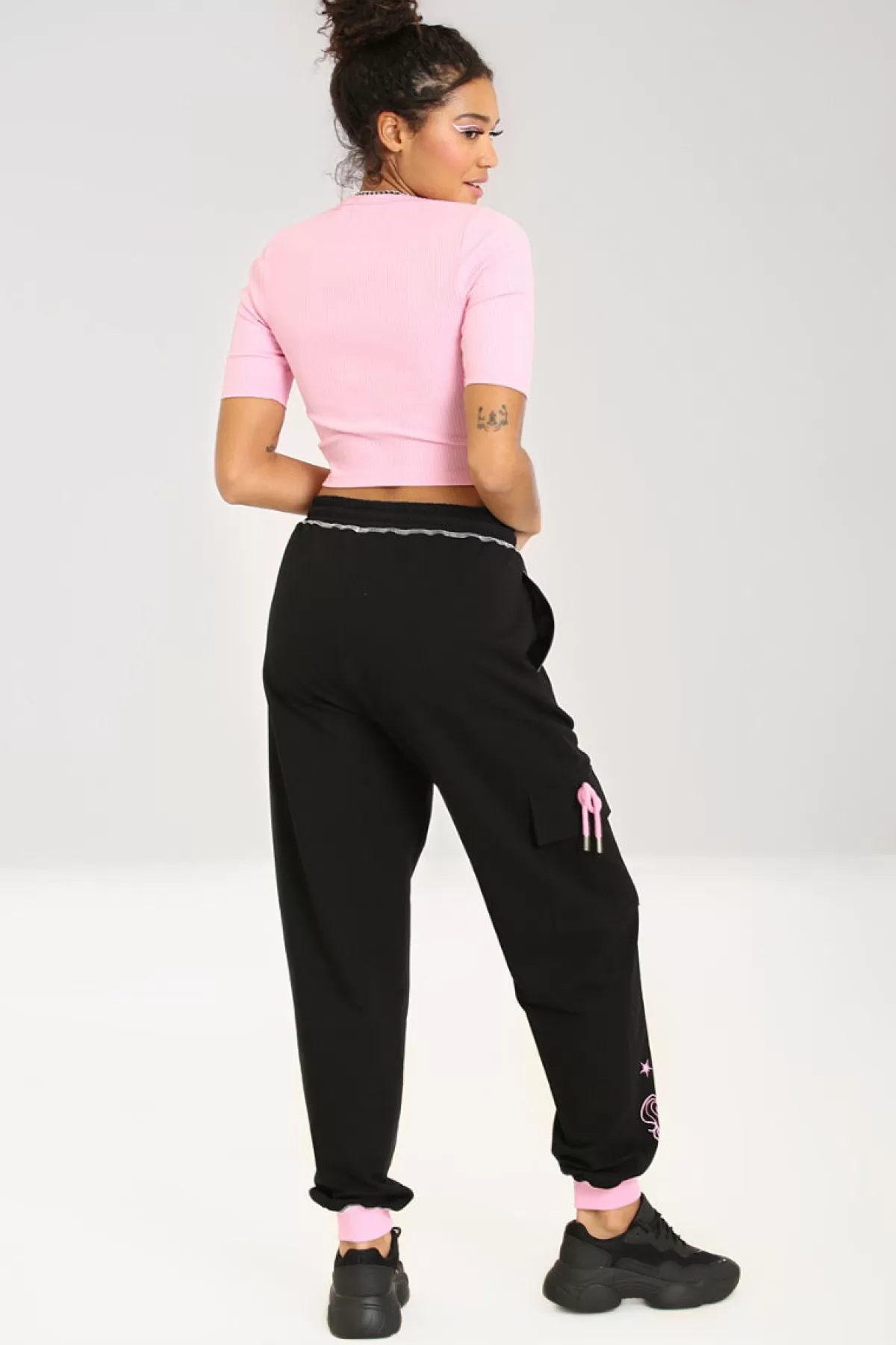 Joggers*Hell Bunny Star Catcher Joggers Black