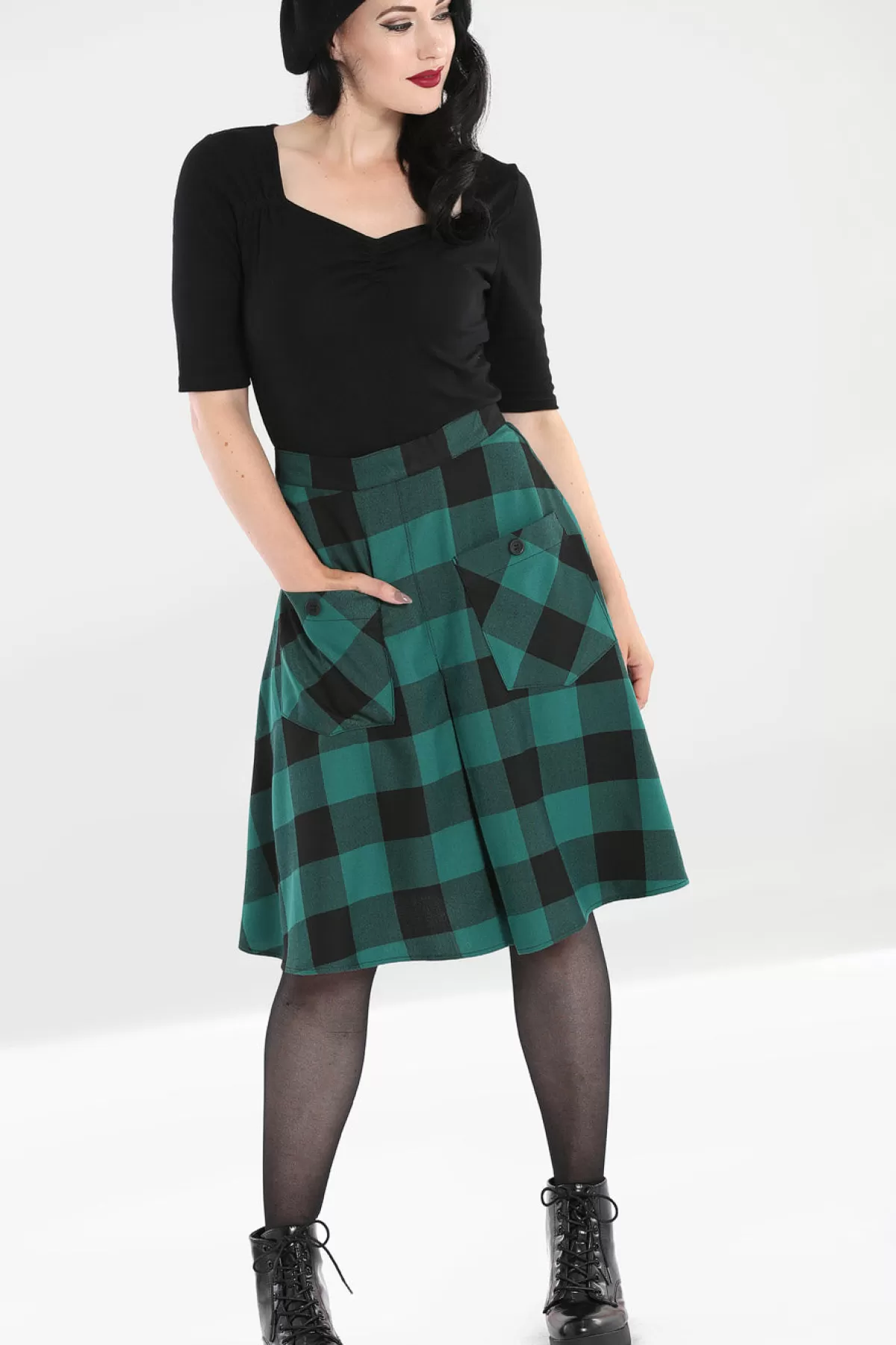 Midi Skirts*Hell Bunny Teen Spirit Mid Skirt