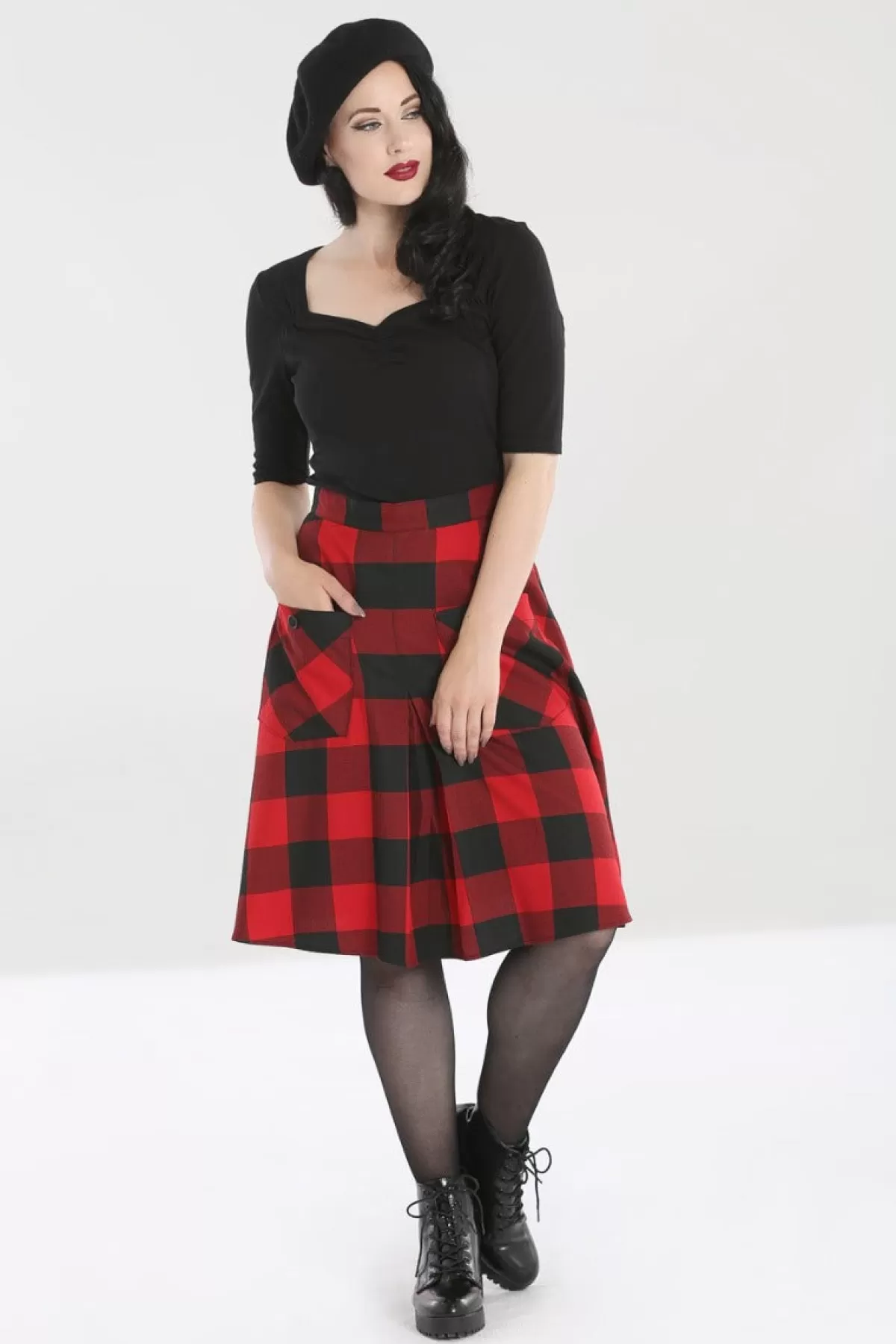 Midi Skirts*Hell Bunny Teen Spirit Mid Skirt