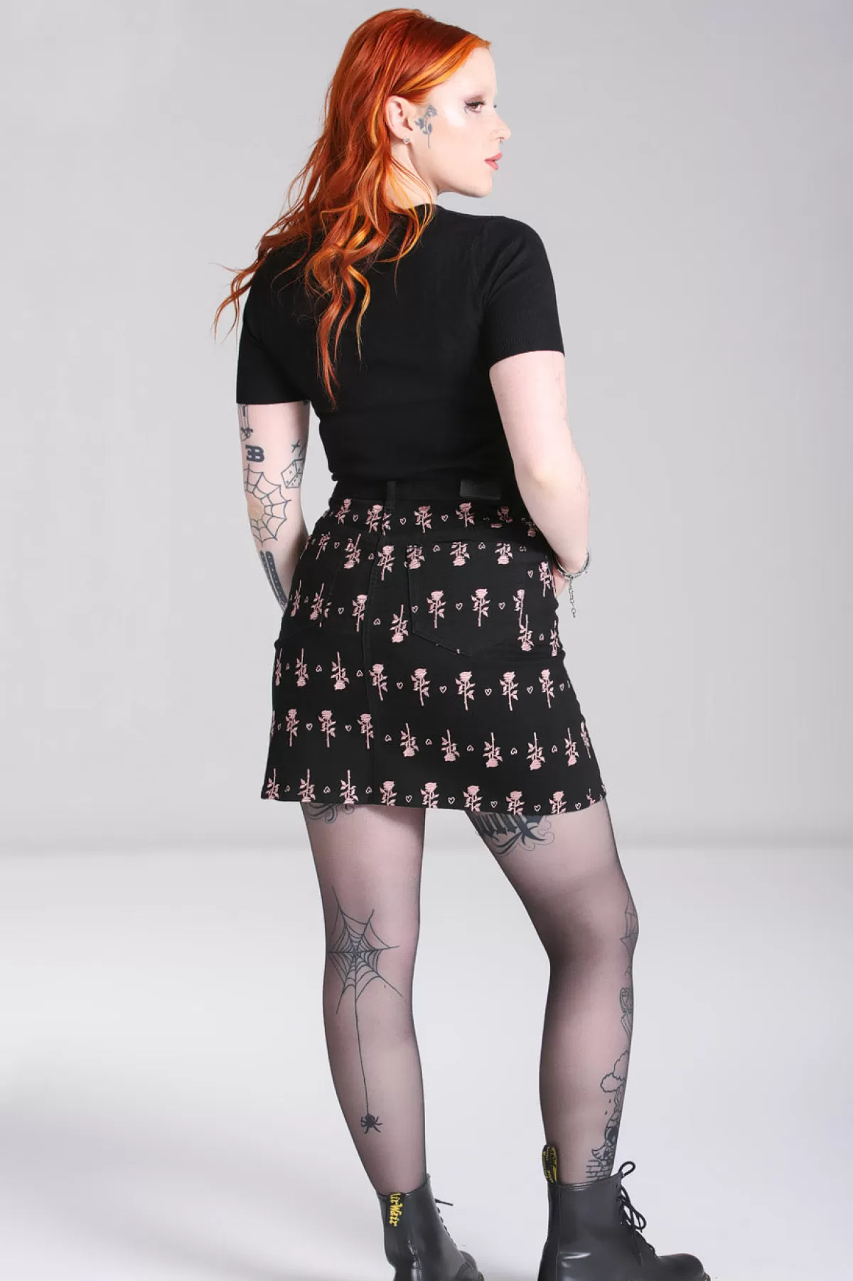 Skirts*Hell Bunny The Lover Skirt Black